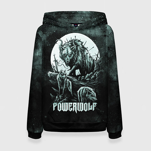 Женская толстовка Powerwolf / 3D-Черный – фото 1