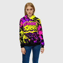 Толстовка-худи женская Friday Night Funkin, цвет: 3D-черный — фото 2