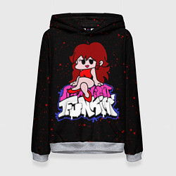Толстовка-худи женская Friday Night Funkin, цвет: 3D-меланж