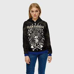 Толстовка-худи женская IRON MADEN, цвет: 3D-синий — фото 2