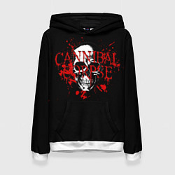 Толстовка-худи женская Cannibal Corpse, цвет: 3D-белый