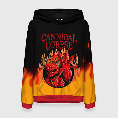 Женская толстовка Cannibal Corpse Труп Каннибала Z / 3D-Красный – фото 1
