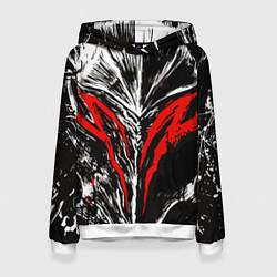 Толстовка-худи женская BERSERK, цвет: 3D-белый