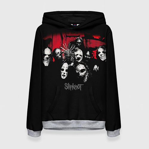 Женская толстовка Slipknot Группа / 3D-Меланж – фото 1