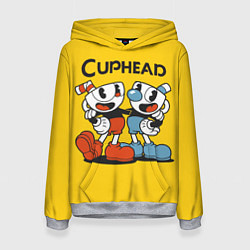 Толстовка-худи женская CUPHEAD, цвет: 3D-меланж