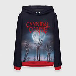 Толстовка-худи женская Cannibal Corpse Труп Каннибала Z, цвет: 3D-красный