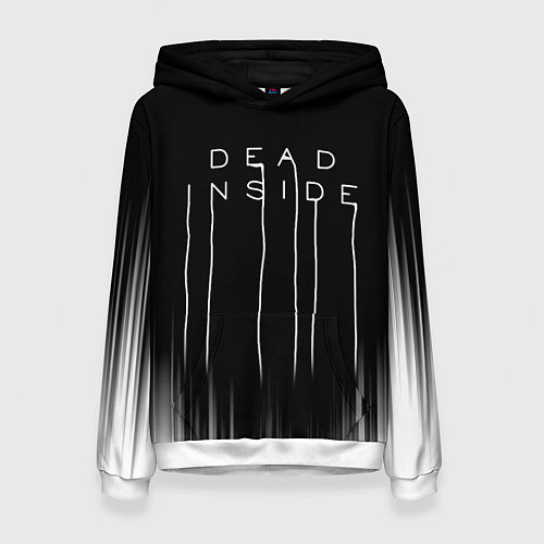 Женская толстовка DEAD INSIDE DEATH STRANDING / 3D-Белый – фото 1
