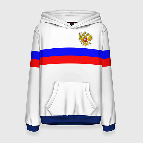 Женская толстовка СБОРНАЯ РОССИИ 2021 / 3D-Синий – фото 1