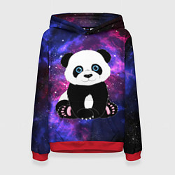 Толстовка-худи женская Space Panda, цвет: 3D-красный