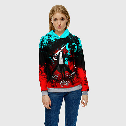 Женская толстовка SOLO LEVELING МАНХВА / 3D-Меланж – фото 3