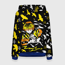 Толстовка-худи женская ЗЕНИЦУ АГАЦУМА, цвет: 3D-синий