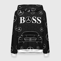 Толстовка-худи женская BOSS MERCEDES-BENZ, цвет: 3D-белый