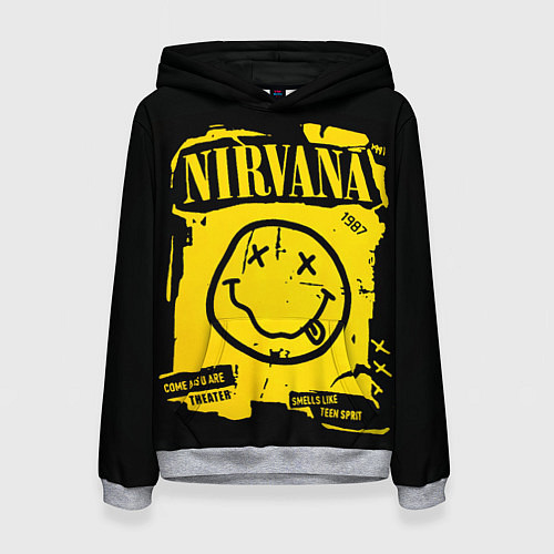 Женская толстовка Nirvana 1987 / 3D-Меланж – фото 1