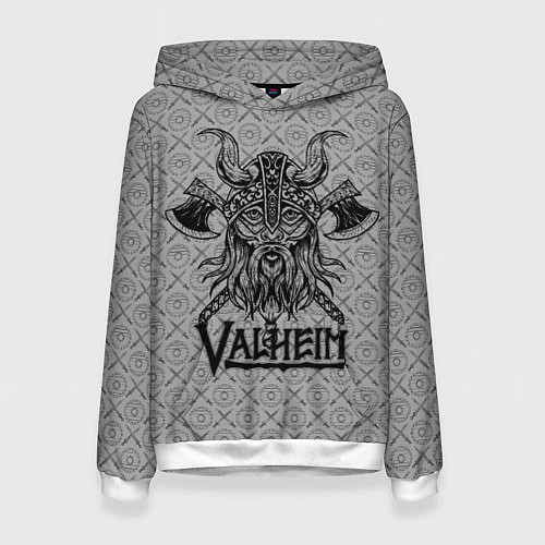 Женская толстовка Valheim Viking dark / 3D-Белый – фото 1