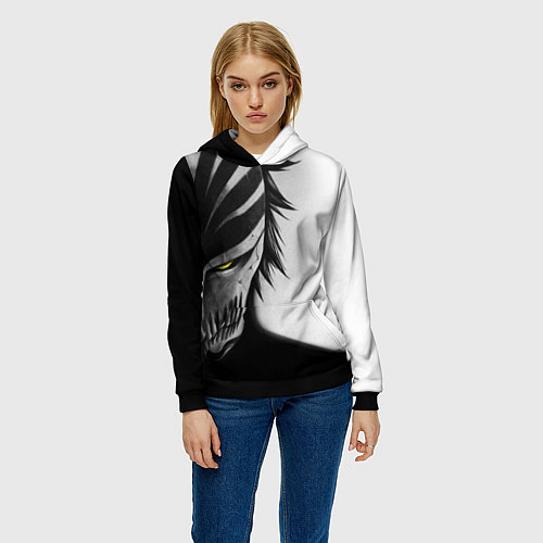 Женская толстовка ИЧИГО ПУСТОЙ BLEACH / 3D-Черный – фото 3