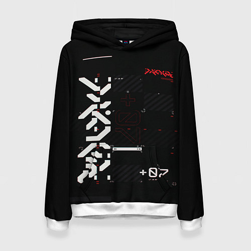 Женская толстовка CuberPunk 2077 / 3D-Белый – фото 1