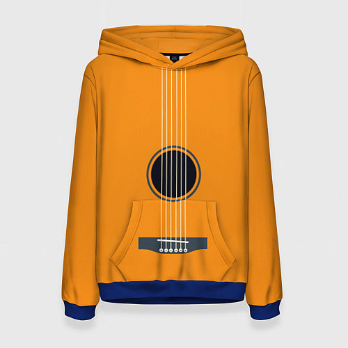 Женская толстовка ГИТАРА / 3D-Синий – фото 1