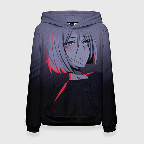 Женская толстовка Аниме Грустная / 3D-Черный – фото 1