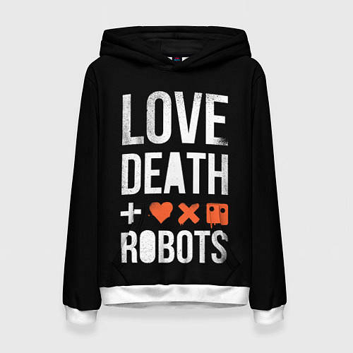 Женская толстовка Love Death Robots / 3D-Белый – фото 1