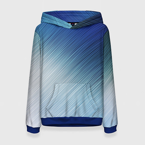 Женская толстовка Текстура Оттенки льда / 3D-Синий – фото 1