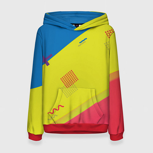 Женская толстовка Яркий стиль для лета / 3D-Красный – фото 1