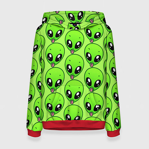 Женская толстовка Инопланетяне / 3D-Красный – фото 1