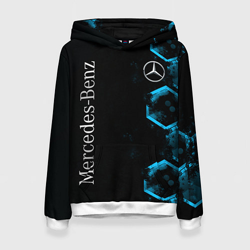 Женская толстовка Mercedes Мерседес Неон / 3D-Белый – фото 1