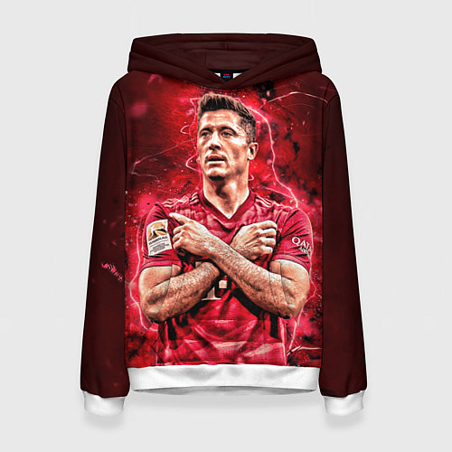 Женская толстовка Левандовски Lewandowski 9 / 3D-Белый – фото 1