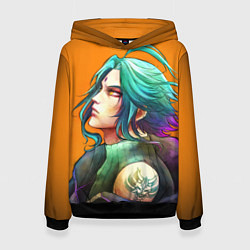 Толстовка-худи женская СЯО GENSHIN IMPACT, цвет: 3D-черный