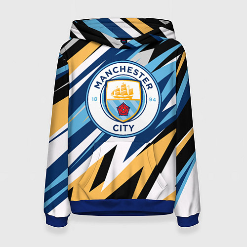 Женская толстовка МАНЧЕСТЕР СИТИ MANCHESTER / 3D-Синий – фото 1