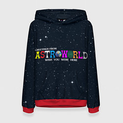 Толстовка-худи женская Astroworld, цвет: 3D-красный