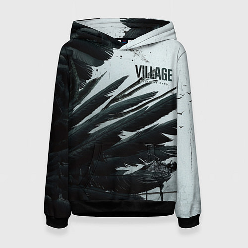 Женская толстовка Resident Evil Village крылья / 3D-Черный – фото 1