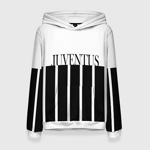 Женская толстовка Juventus Tee Black and White 202122 / 3D-Белый – фото 1