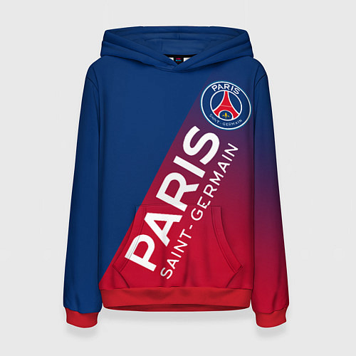 Женская толстовка ФК ПСЖ PARIS SAINT GERMAIN / 3D-Красный – фото 1