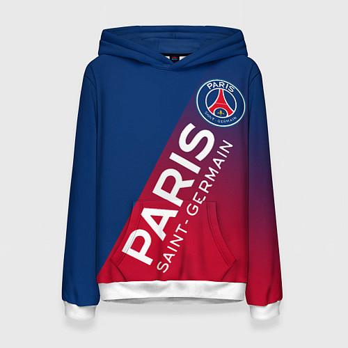Женская толстовка ФК ПСЖ PARIS SAINT GERMAIN / 3D-Белый – фото 1