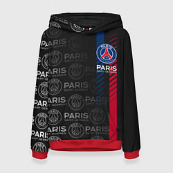 Толстовка-худи женская ФК ПСЖ PARIS SAINT GERMAIN, цвет: 3D-красный