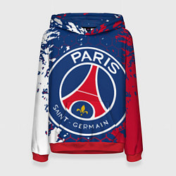 Толстовка-худи женская ФК ПСЖ FC PSG PARIS SG, цвет: 3D-красный