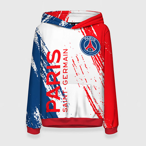 Женская толстовка ФК ПСЖ FC PSG PARIS SG / 3D-Красный – фото 1