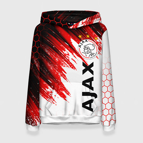 Женская толстовка FC AJAX AMSTERDAM ФК АЯКС / 3D-Белый – фото 1