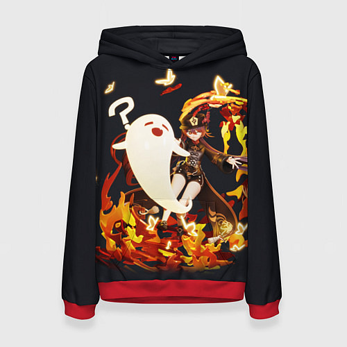 Женская толстовка GENSHIN IMPACT HU TAO / 3D-Красный – фото 1