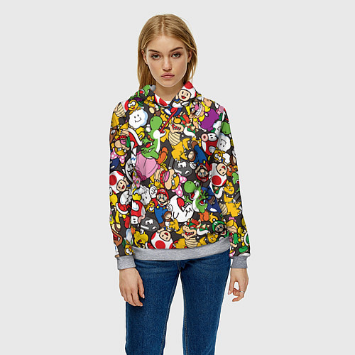 Женская толстовка Capcom World / 3D-Меланж – фото 3