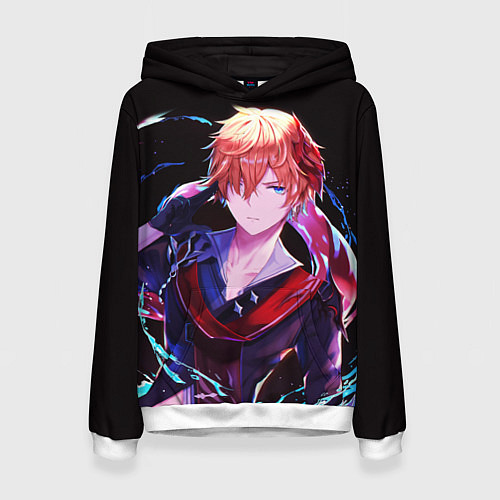 Женская толстовка ТАРТАЛЬЯ - ИГРА GENSHIN IMPACT / 3D-Белый – фото 1