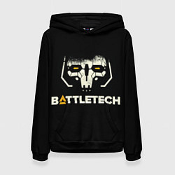 Толстовка-худи женская BATTLETECH, цвет: 3D-черный