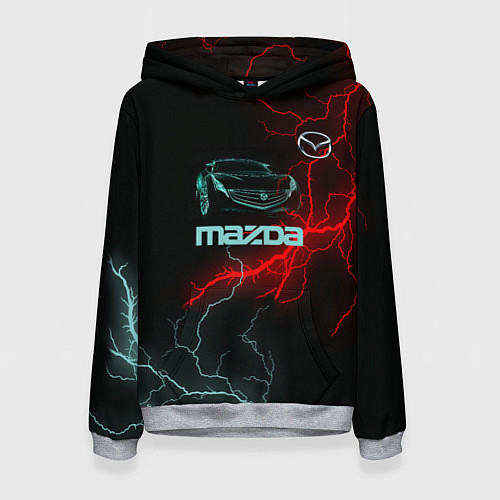 Женская толстовка Mazda / 3D-Меланж – фото 1