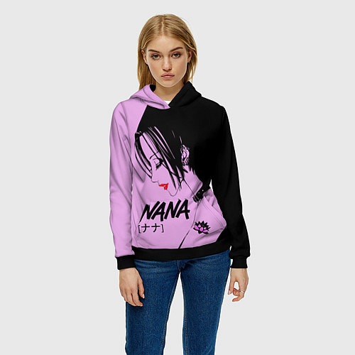 Женская толстовка Нана аниме / 3D-Черный – фото 3