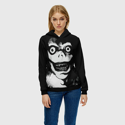 Женская толстовка Death Note Рюк Деад Ноте / 3D-Черный – фото 3