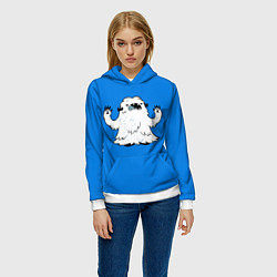 Толстовка-худи женская ЛАНГА ХАСЭГАВА SK8, цвет: 3D-белый — фото 2