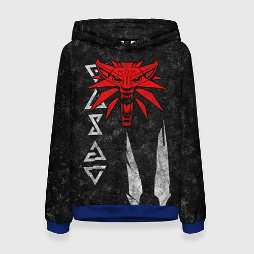 Женская толстовка THE WITCHER 6 / 3D-Синий – фото 1