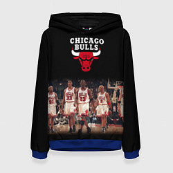 Толстовка-худи женская CHICAGO BULLS 3, цвет: 3D-синий