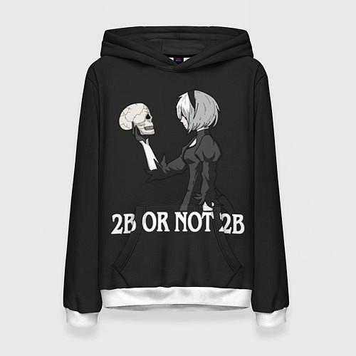 Женская толстовка 2B OR NOT 2B / 3D-Белый – фото 1